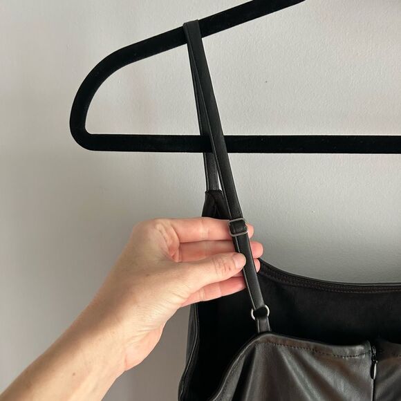 Black Leather Dress - Picture 6 of 7